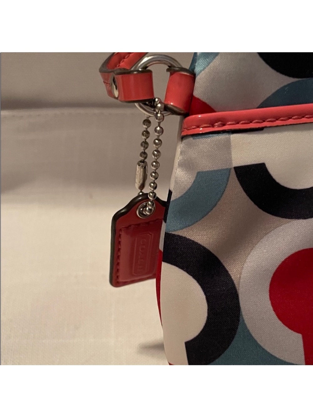 Coach Multicolor Scarf Patterned Clutch - Picture 3 of 8